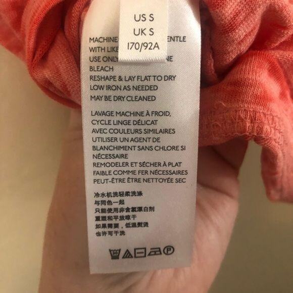 Free People We the Free Astrid tee Size S Red Lotus - Picture 5 of 6